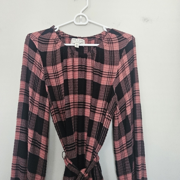 Anthopologie Cloth and Stone Daia plaid mini dress Size L - Picture 5 of 8